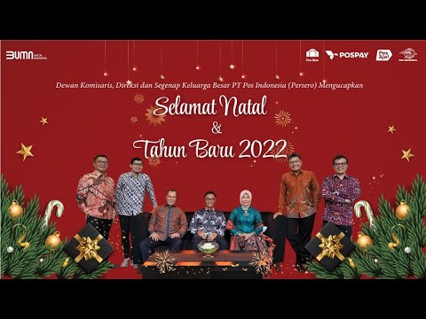 Keluarga Besar Pos Indonesia Mengucapkan Selamat Natal dan Tahun Baru 2022