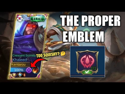 THE PROPER EMBLEM FOR KHALEED! 🔥 MORE SPELL VAMP! | Top Global Khaleed Best Build and Emblem | MLBB