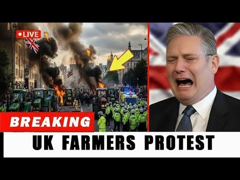 London in Chaos LIVE: 150,000 Tractors Storm the City, 11 Tonnes of Waste Thrown!