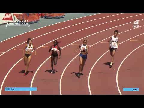 Lisa Blanc championne de France cadette 400m 2022