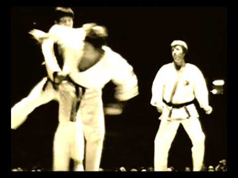 1969 Long Beach International Karate Championships Finals Chuck Norris is Referee