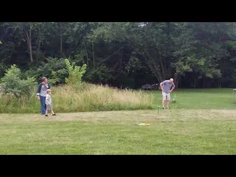 Nathanial Isaac Powell Playing Horseshoes