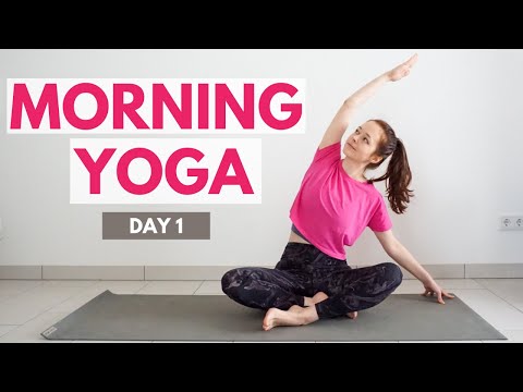 10 min GENTLE MORNING YOGA Stretch | 30 Day Morning Yoga Challenge | DAY 1
