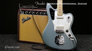 Video thumbnail for Fender American Professional Jaguar Electric Guitar by Musician's Friend