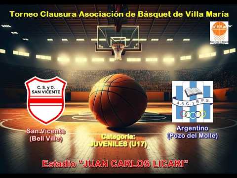 JUVENILES - SAN VICENTE VS. ARGENTINO DE POZO DEL MOLLE