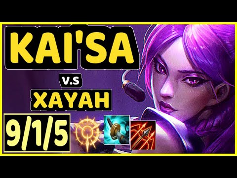 DEáDLY (KAI'SA) vs XAYAH - 9/1/5 KDA BOTTOM ADC CHALLENGER GAMEPLAY - EUW