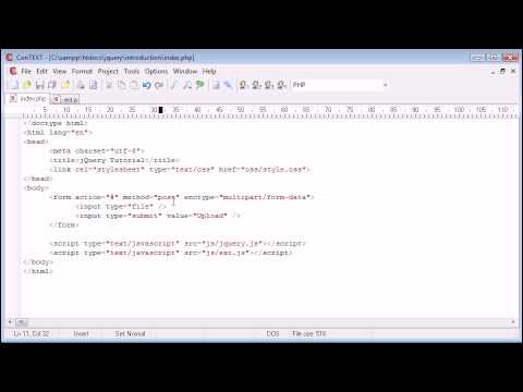 jQuery Tutorial 30 Enable submit button after file selected