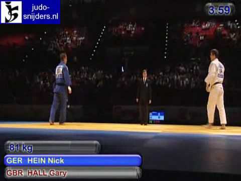 Judo 2009 Birmingham: Hein (GER) - Hall (GBR) [-81kg].