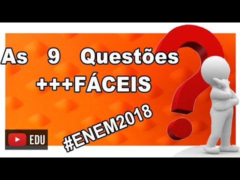 As 9 Questões +FÁCEIS de Matemática do ENEM 2018