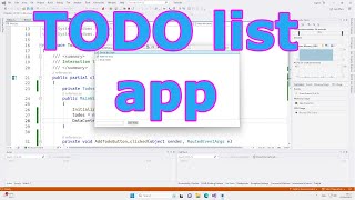 Download the video "WPF xaml tutorial - creating a Todos list app with C# and WPF"