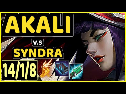 STROMPEST (AKALI) vs SYNDRA - 14/1/8 KDA MID GAMEPLAY - NA Ranked MASTER