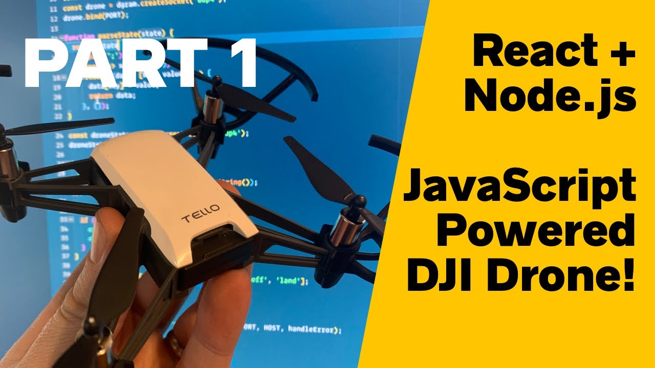 Flying a Drone with React and Node.js! (100% JavaScript!) — PART 1