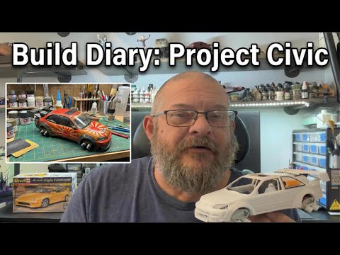 Build Diary: Project 1/25 Civic #honda #plasticmodel #kitbash