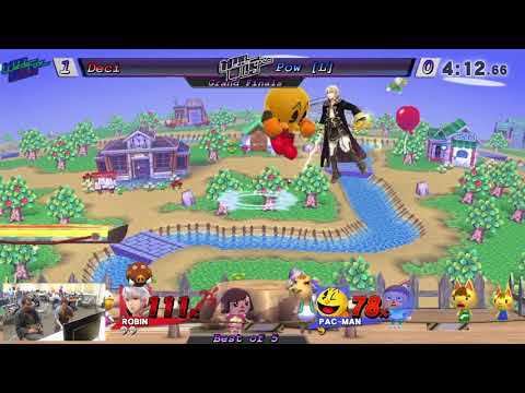 LCV Border Battle - Smash 4 Singles GF - Deci (Robin) vs. Pow (Luigi, Pac-Man)