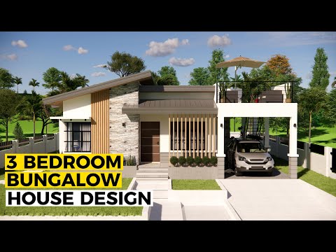 3 BEDROOM BUNGALOW HOUSE DESIGN