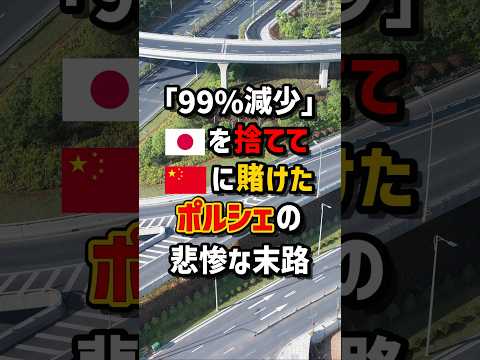 ｢99%減少｣🇯🇵を捨てて🇨🇳に賭けたポルシェの悲惨な末路　#海外の反応