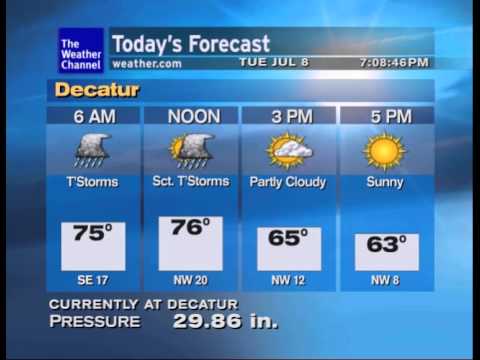 WeatherSTAR XL v3 Emulator: Decatur, Texas Squall Line