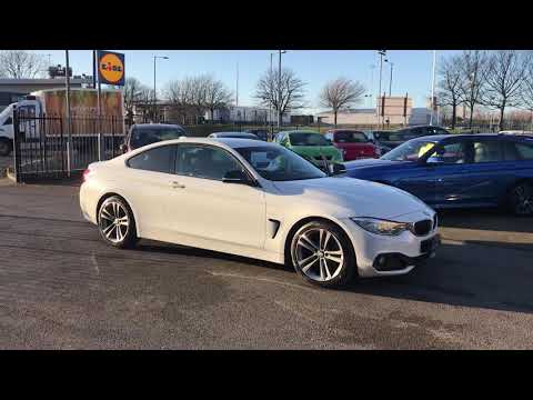 2014 white BMW 4 Series 2.0 420d Sport 2dr