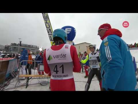 [HD] Dimitry Vassiliev 254m WORLD RECORD FALL Vikersund 2015