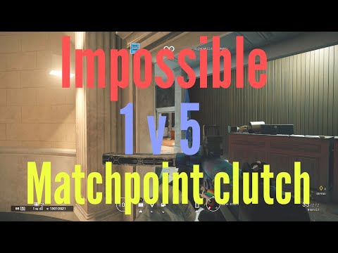 Impossible 1v5 overtime matchpoint ace! - Rainbow six siege