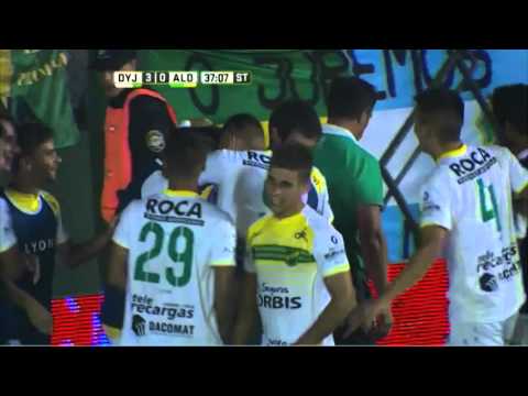 Gol de Bordagaray. Defensa y Justicia 3 - Aldosivi 0. Fecha 5. Primera División 2016.