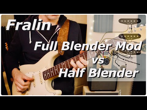 Fralin Blender Mod vs Half Blender Wiring - Stratocaster - Tone Pot Hot Rod Telecaster Comparison