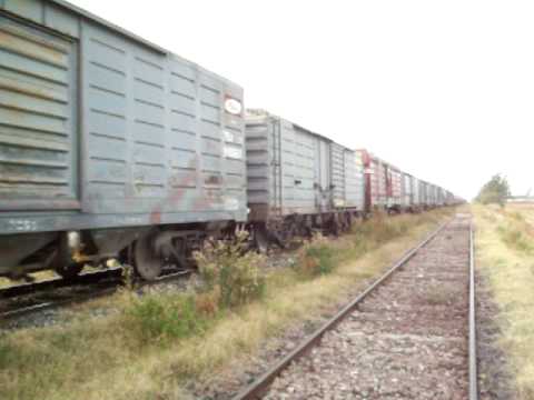 Alco RSD35 6439 y Alco DL 500 2107 con 60 vacios, saliendo de Rufino