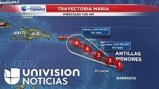 La tormenta tropical María es una “Real Amenaza”