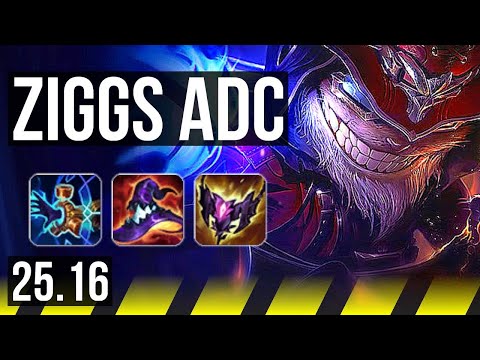 ZIGGS & Leona vs DRAVEN & Thresh (ADC) | 7k comeback, 109k DMG, Dominating | NA Master | 25.16