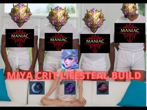 Miya Best Build 2020 - 4 Maniacs and a Miya | Crit Lifesteal Build