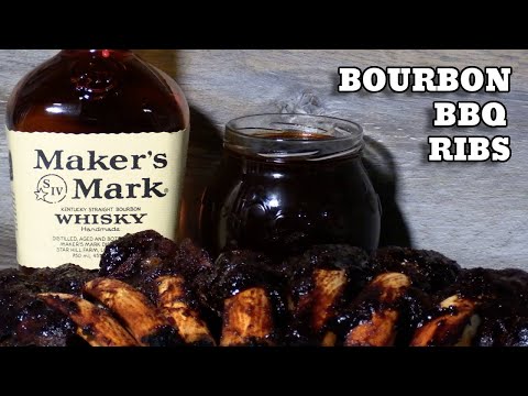 Unique Bourbon BBQ Ribs Recipe with Homemade Maker's Mark Barbecue Sauce