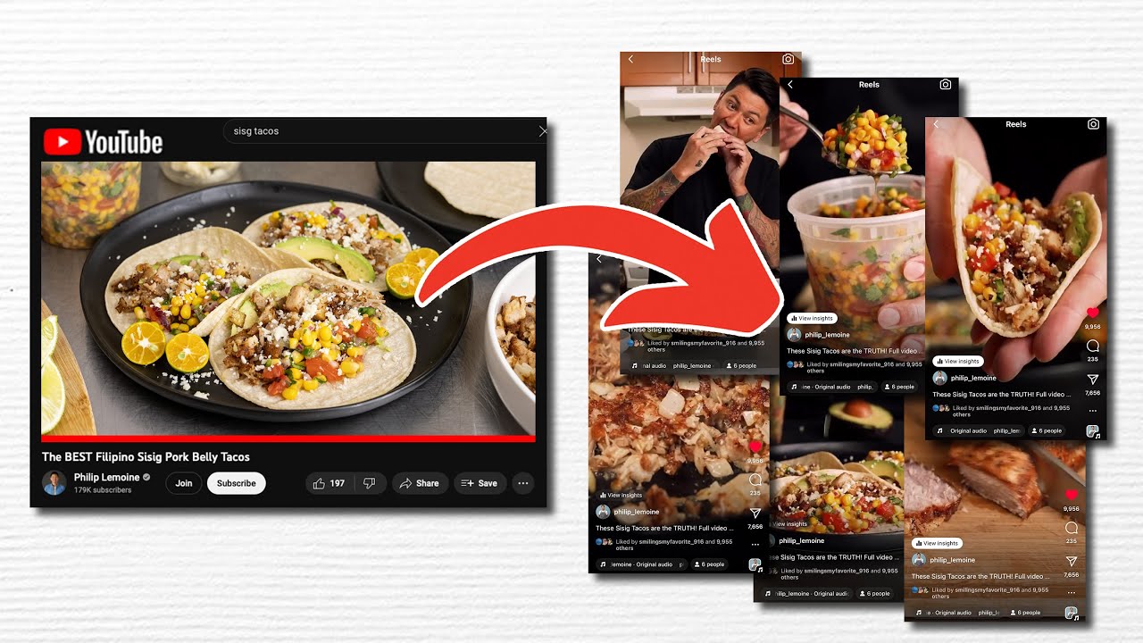 Turn ONE Cooking Video into EIGHT Different Shorts, Reels, or TikToks.