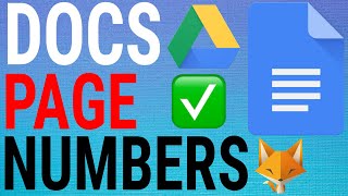 How To Insert Page Numbers In Google Docs