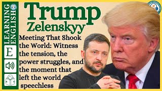 Trump, Zelenskyy | English stories | Graded Reader |English Listening Practice | WooEnglish