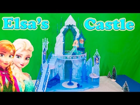 FROZEN ELSA Ice Castle Video Toy Review