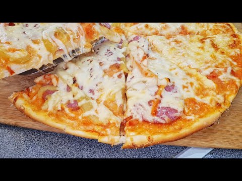 Самая ВКУСНАЯ ПИЦЦА на ЭТОМ тесте! Других рецептов уже не хочу. #пицца #тесто_пицца
