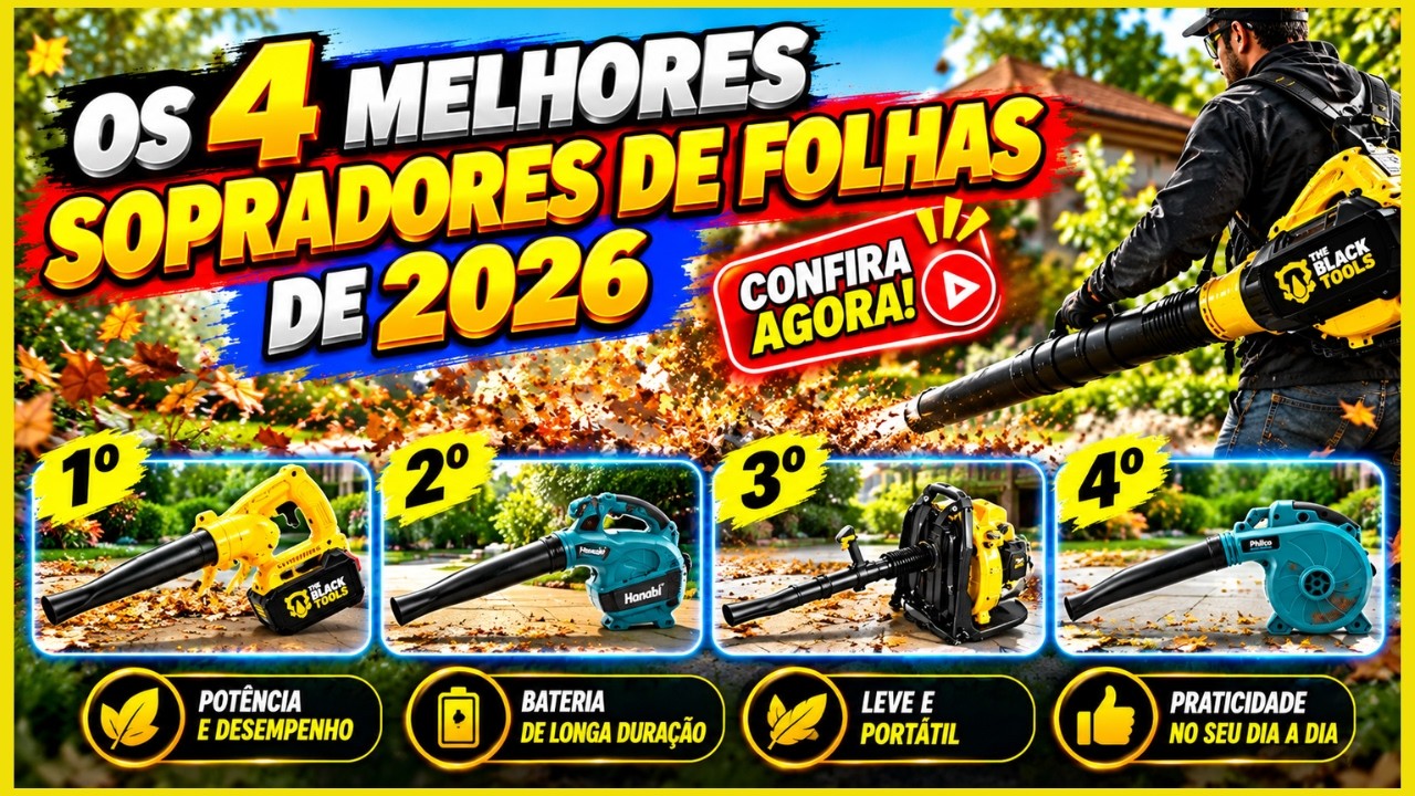 🍂💨 Os 4 Melhores Sopradores de Folhas de 2026! Qual Vale a Pena?