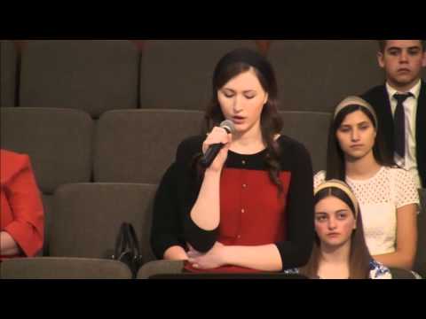 GRPC - poezie Sora Aliona Botnariuk - Biserica Penticostală Golgota Portland Oregon 4-17-2016 am