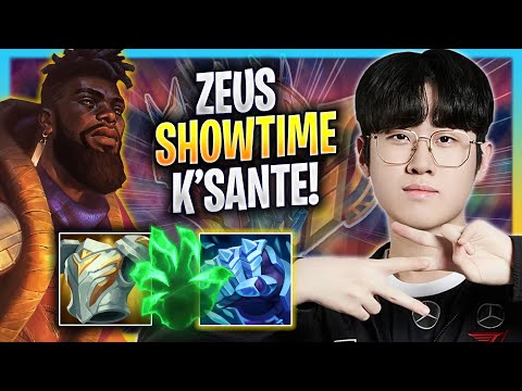 ZEUS SHOWTIME WITH K'SANTE! - T1 Zeus Plays K'sante TOP vs Gwen! | Season 2023