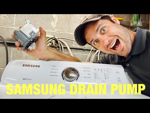 How to fix a Samsung washer that won’t drain | just a bad pump dc31-00054d