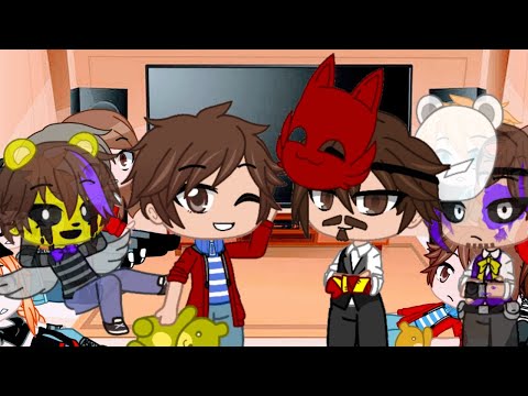 Avengers react to Tony and Peter past(Tony as Micheal Afton and Peter as C.C Afton)
