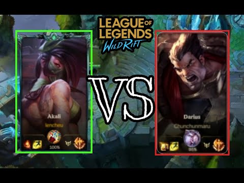 AKALI vs DARIUS | PLATINUM TO CHALLENGER -Wild Rift | Lencheu