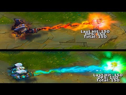 LANCER ROUGE BLITZCRANK VS LANCER PARAGON BLITZCRANK - League of Legends