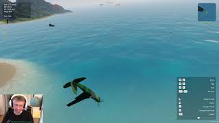 Balsa Model Flight Simulator closed beta - Midair collision during dogfight!