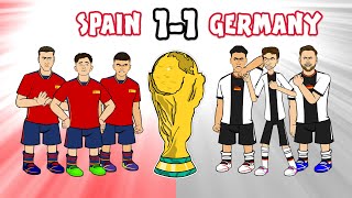 🏆SPAIN vs GERMANY 1-1🏆 World Cup 2022 Cartoon Goals Highlights Morata Fullkrug