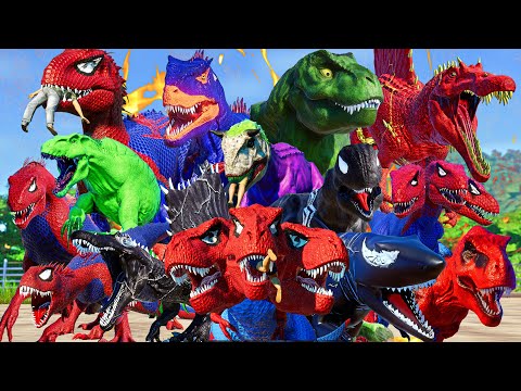 ALL STRONGEST SUPERHERO DINOSAURS REVEALED 🦖 16 DEADLIEST DINOSAURS in Jurassic Park!