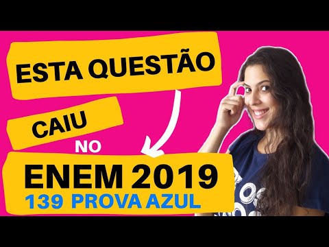 QUESTÃO 139 | ENEM 2019 | PROVA AZUL - FUNÇÃO