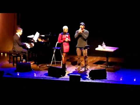 Cynthia Erivo & Leslie Odom Jr singing from Hamilton Dear Theodosia