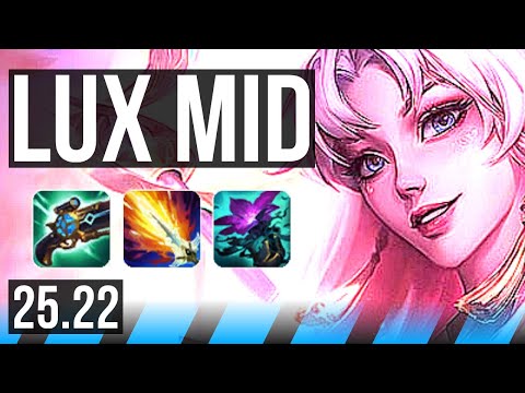 LUX vs FIZZ (MID) | 6k comeback, Legendary, 43k DMG | EUW Master | 25.22