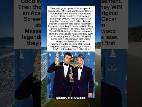 Matt Damon and Ben Affleck Oscar winners. #shorts #story #celebrity #hollywood